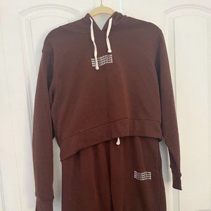 Brown Self Love Club Sweat Set